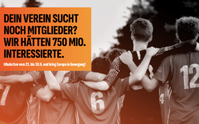 10 Jahre #BeActive – Jetzt mitmachen!