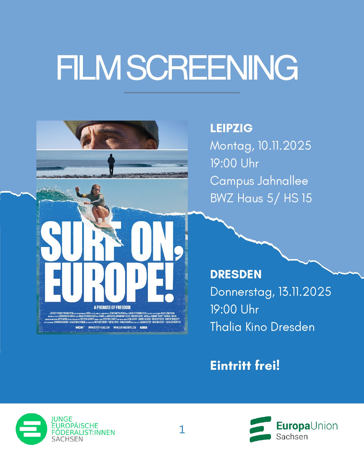 Filmscreening „Surf on, Europe!“