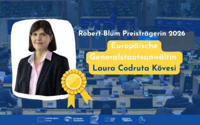 Robert-Blum Preisverleihung an die europäische Generalstaatsanwältin Laura Codruta Kövesi